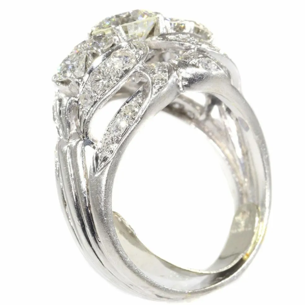 Bague cocktail diamants
