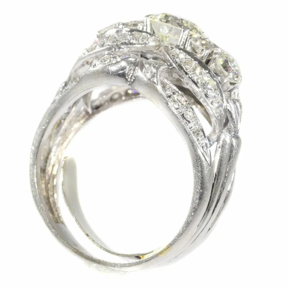 Bague cocktail diamants