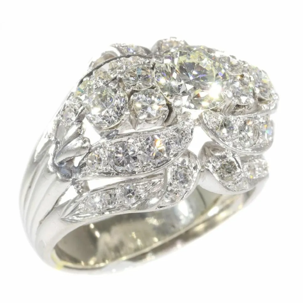 Bague cocktail diamants