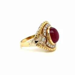 Bague cocktail Diamants Rubis