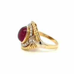 Bague cocktail Diamants Rubis