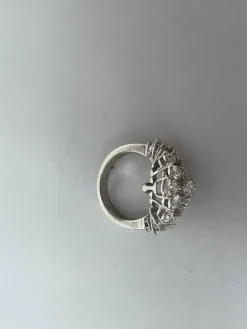 bague cocktail en diamant fantaisie couronne