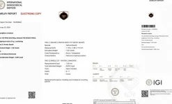 Bague cocktail en or blanc, diamants et quartz fumé 7.50ct certificat IGI