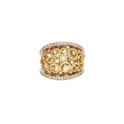 Bague Cocktail en or deux tons