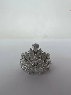 Bague cocktail fantaisie diamant