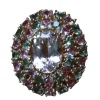 Bague cocktail Kunzite et Saphirs de couleur
