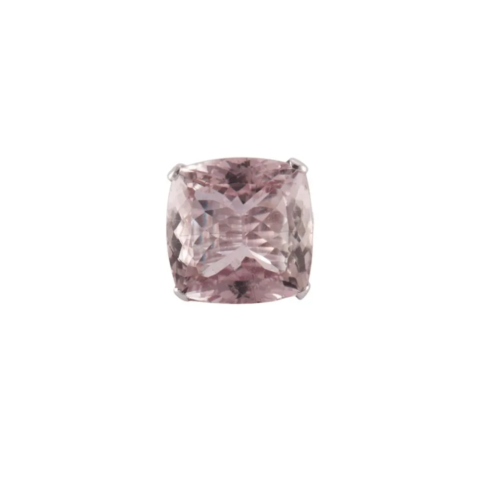 Bague cocktail Kunzite Or blanc