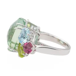 Bague Cocktail Or blanc Béryl