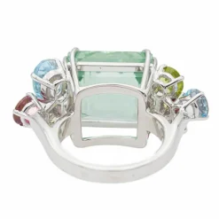 Bague Cocktail Or blanc Béryl