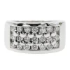 Bague Cocktail Or blanc Diamant