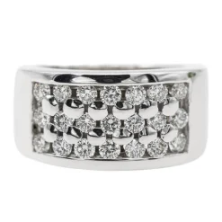 Bague Cocktail Or blanc Diamant