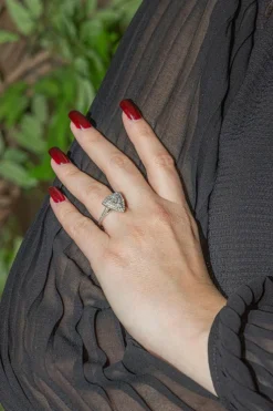 Bague Cocktail Or blanc Diamant