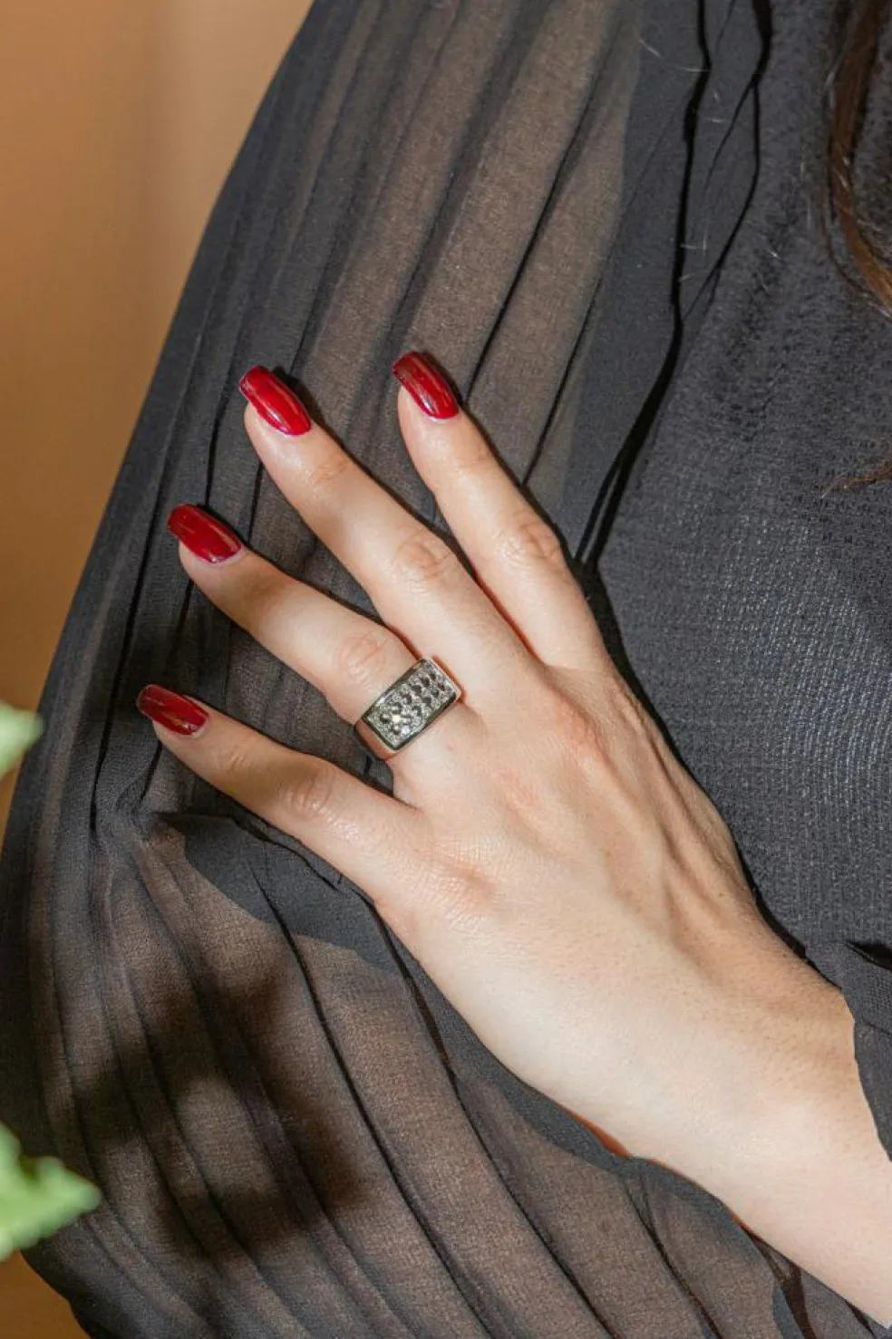 Bague Cocktail Or blanc Diamant