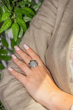 Bague Cocktail Or blanc Diamant
