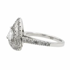 Bague Cocktail Or blanc Diamant