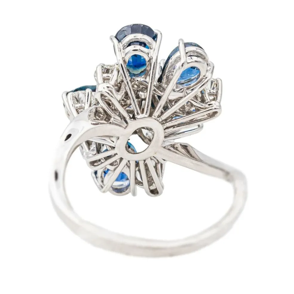 Bague Cocktail Or blanc Diamant