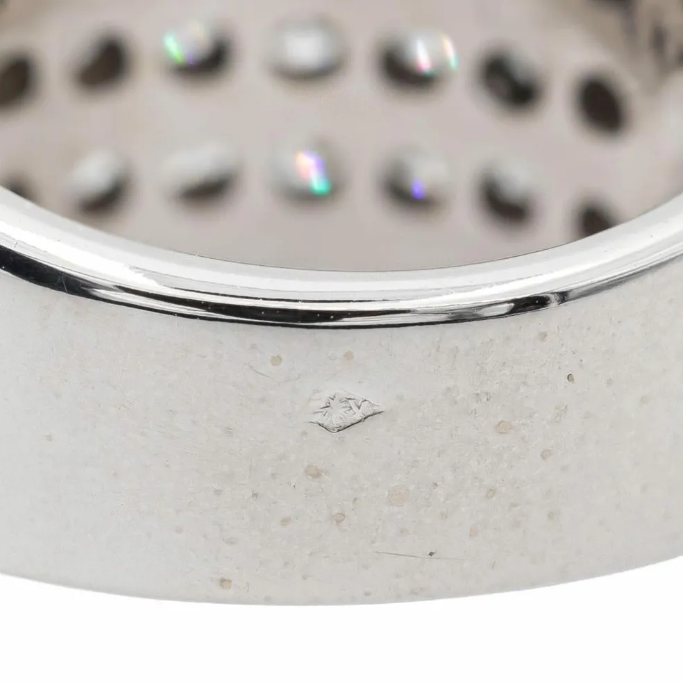 Bague Cocktail Or blanc Diamant