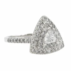 Bague Cocktail Or blanc Diamant