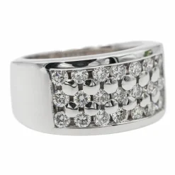 Bague Cocktail Or blanc Diamant