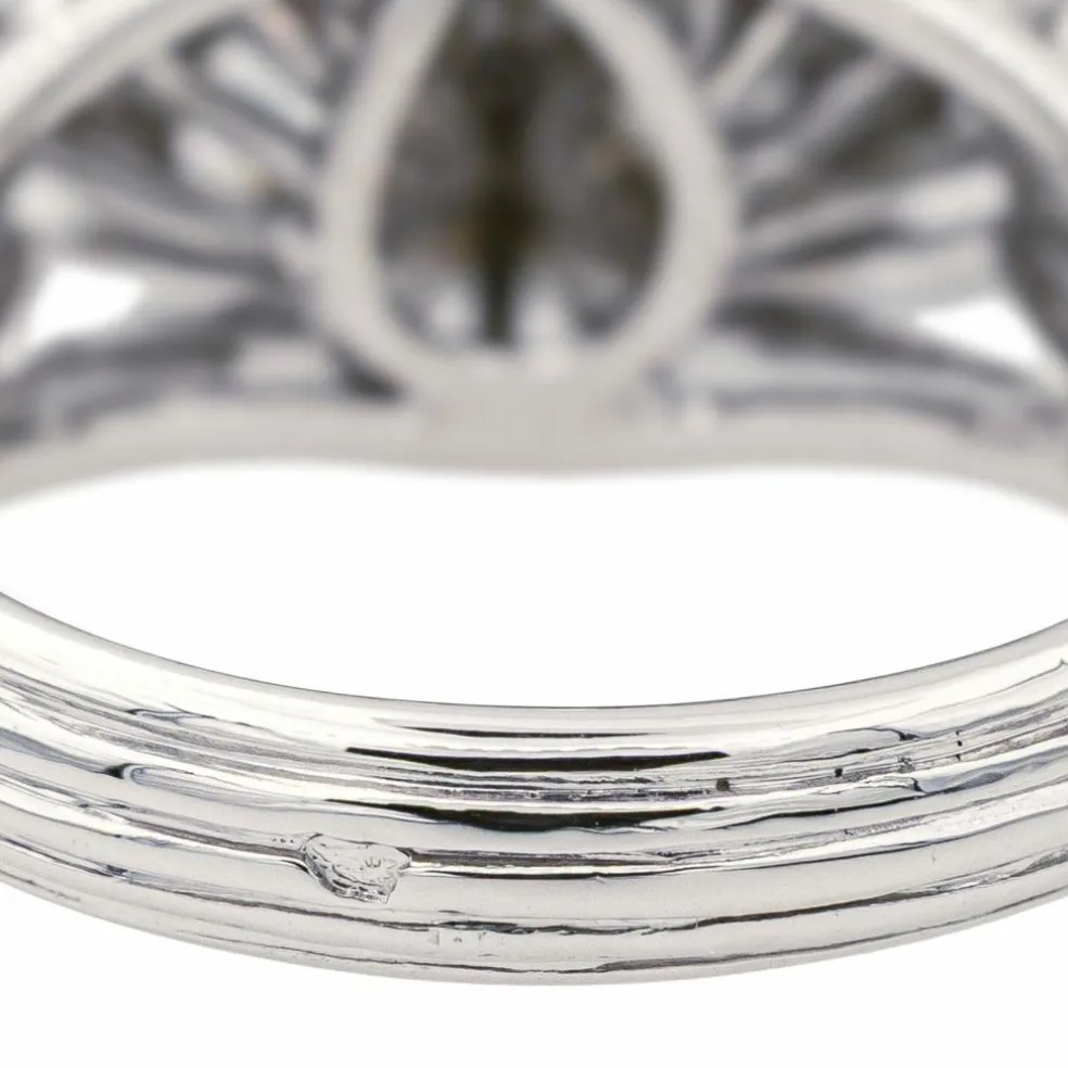 Bague Cocktail Or blanc Diamant