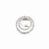 Bague Cocktail Or Blanc 18k & Diamants