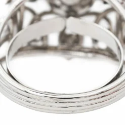 Bague Cocktail Or blanc Perle
