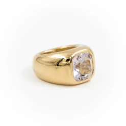 Bague Cocktail Or jaune Améthyste