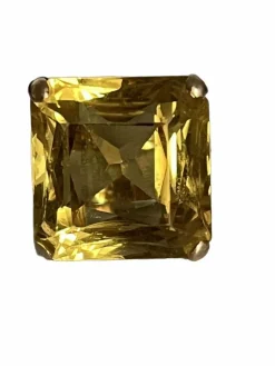 Bague Cocktail Or Jaune Citrine