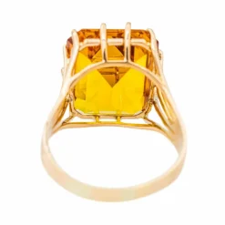 Bague Cocktail Or jaune Citrine