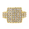 Bague Cocktail Or jaune Diamant