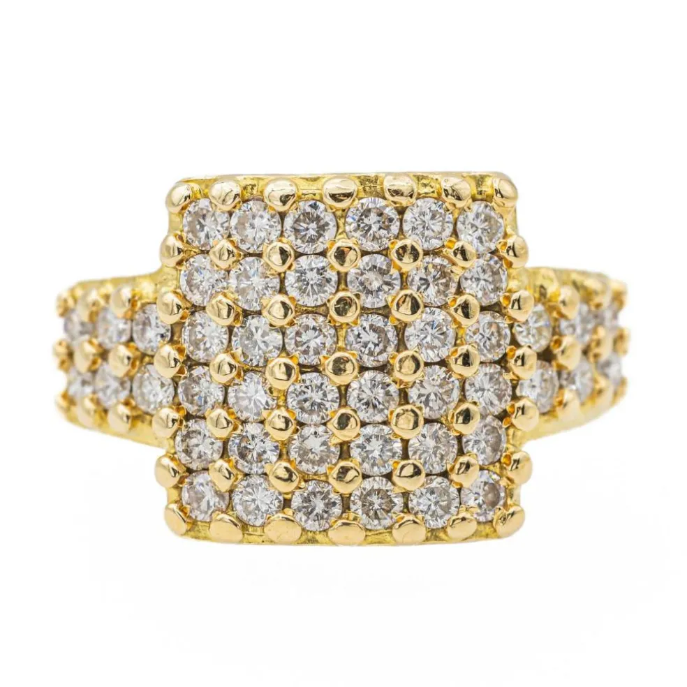 Bague Cocktail Or jaune Diamant