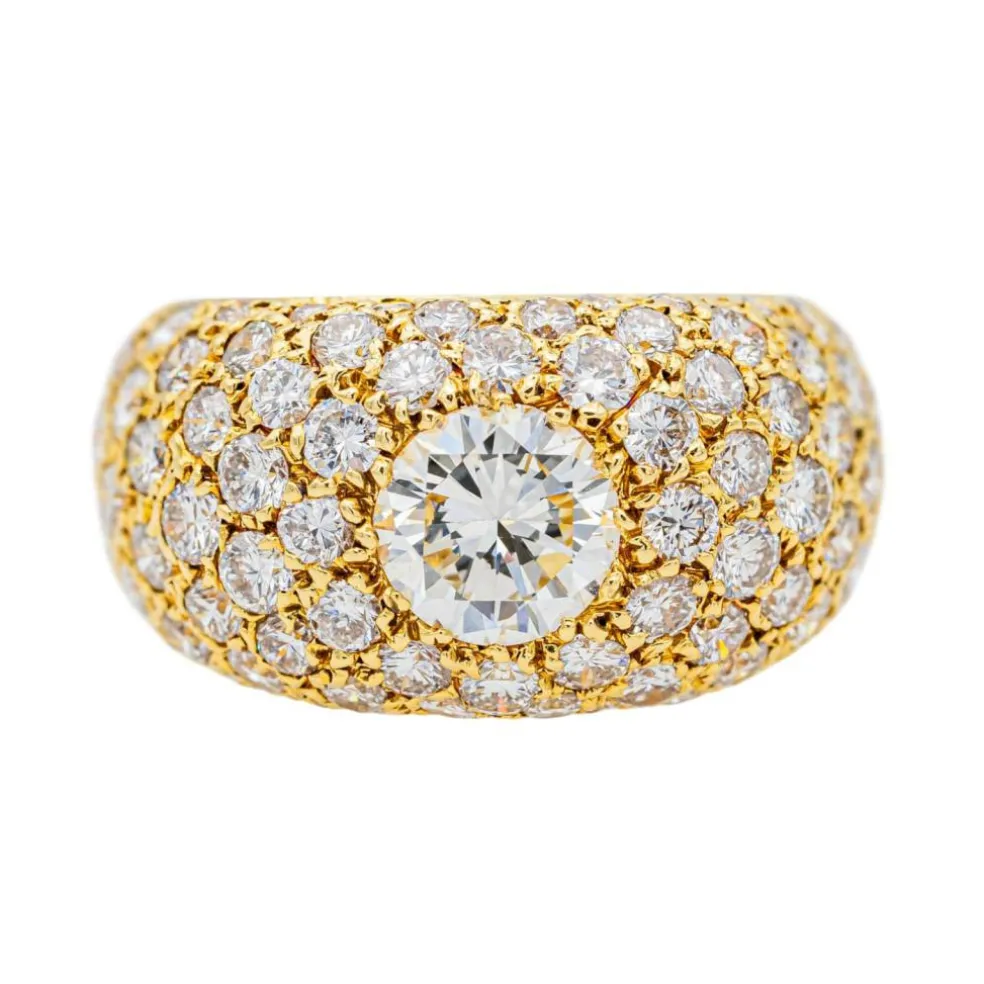 Bague Cocktail Or jaune Diamant