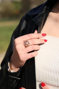 Bague Cocktail Or jaune Diamant