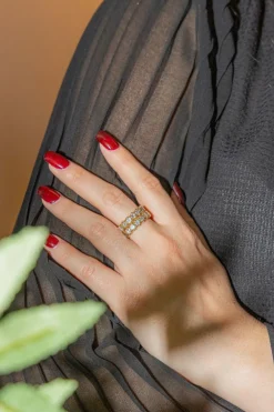 Bague Cocktail Or jaune Diamant