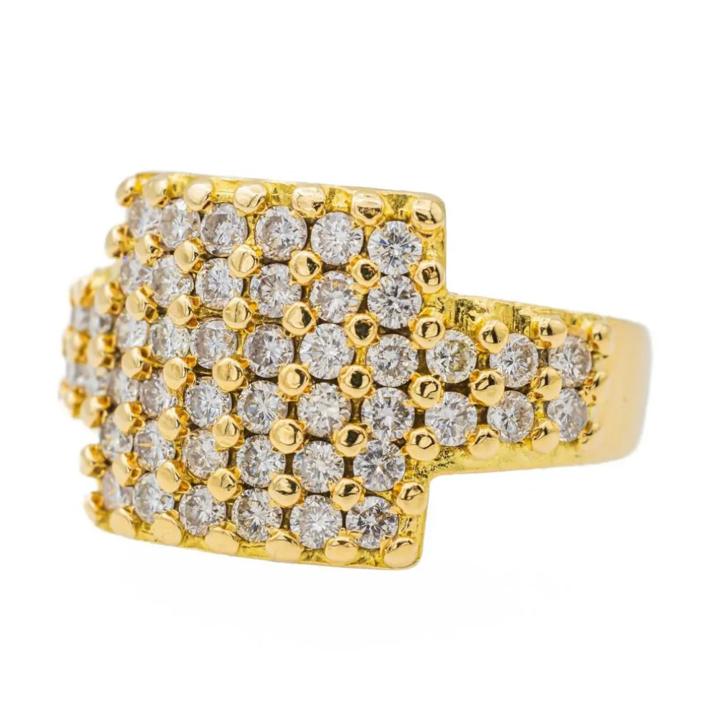 Bague Cocktail Or jaune Diamant