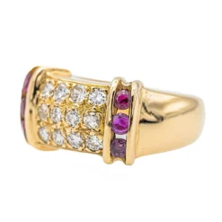 Bague Cocktail Or jaune Diamant