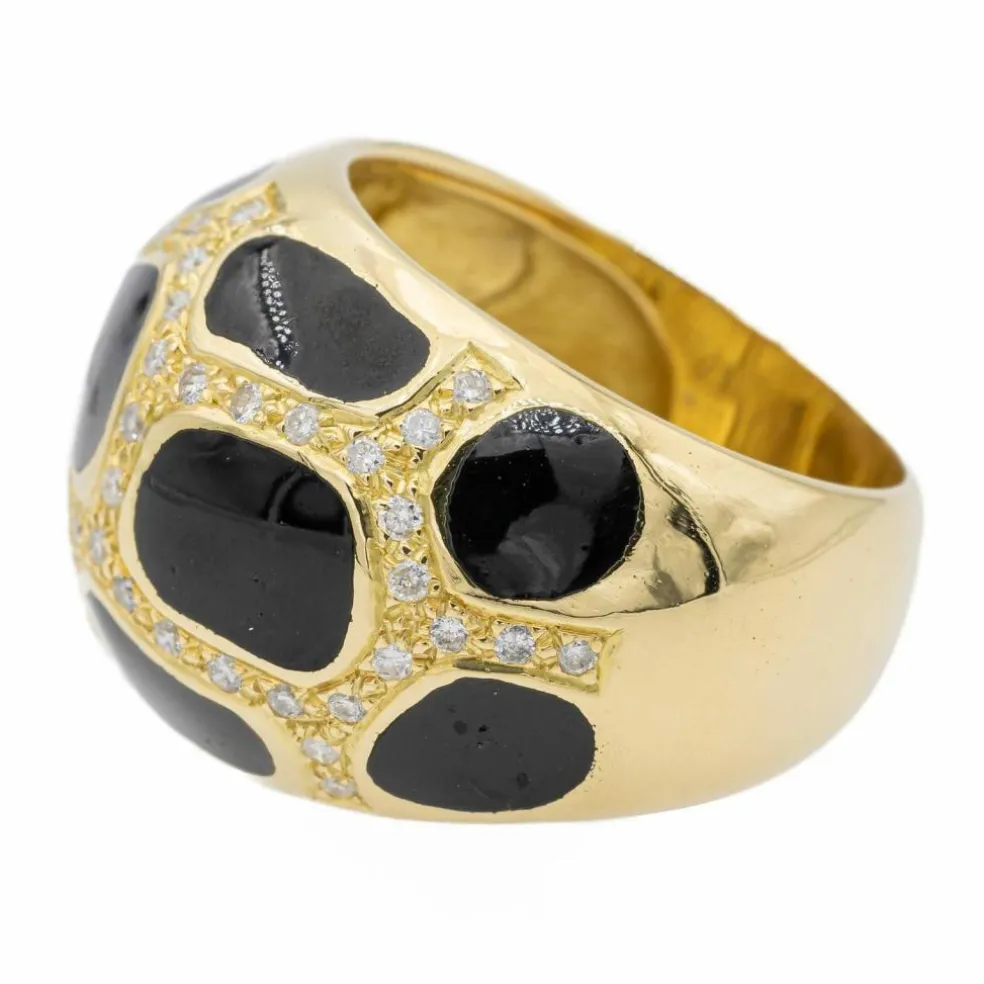 Bague Cocktail Or jaune Diamant