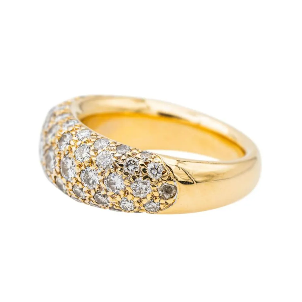 Bague Cocktail Or jaune Diamant