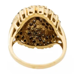 Bague Cocktail Or jaune Diamant