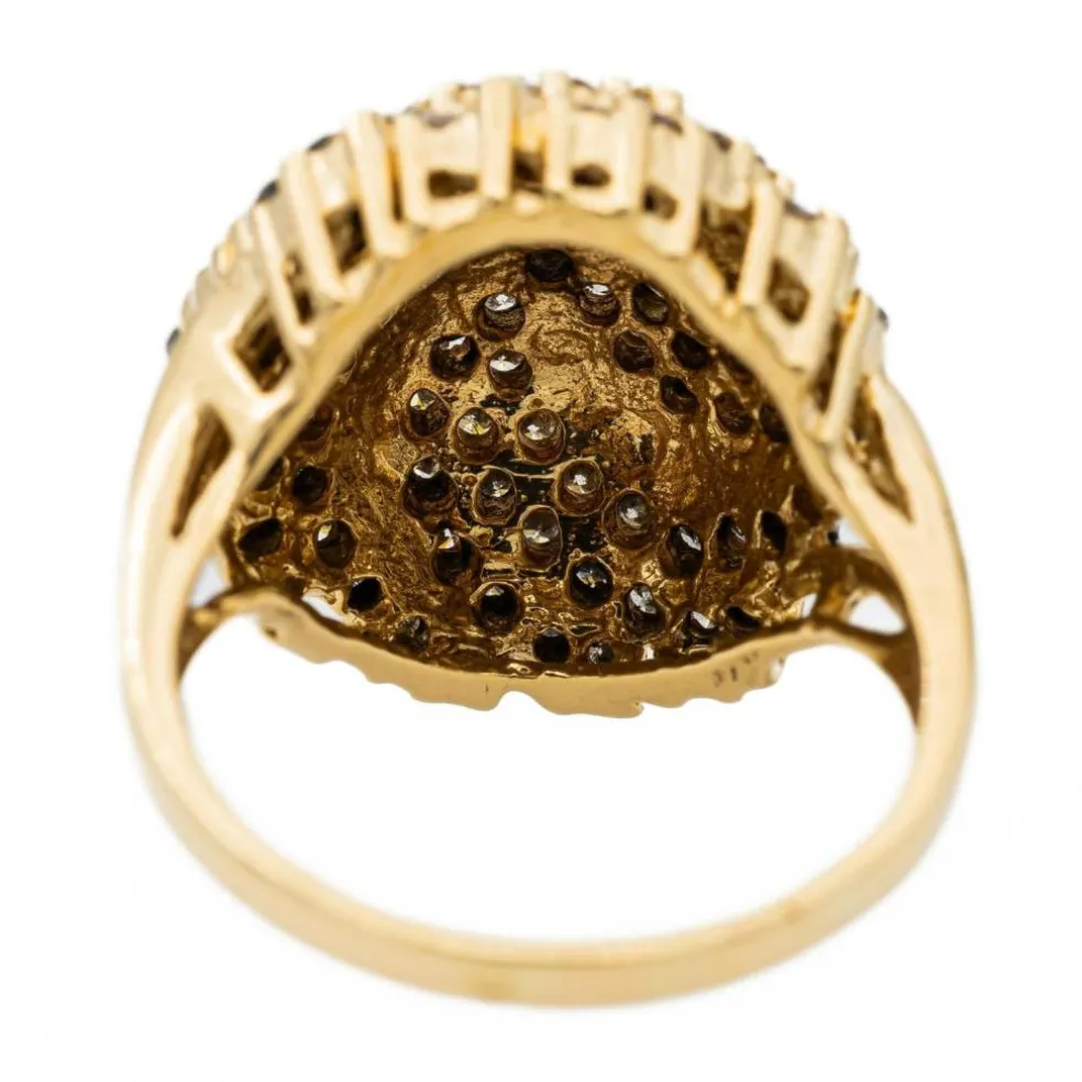Bague Cocktail Or jaune Diamant
