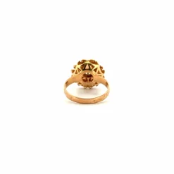 Bague Cocktail or jaune diamants