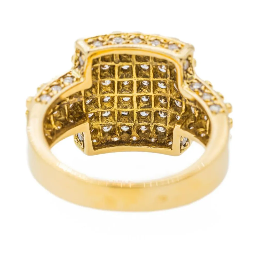 Bague Cocktail Or jaune Diamant