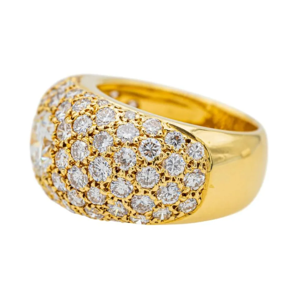 Bague Cocktail Or jaune Diamant