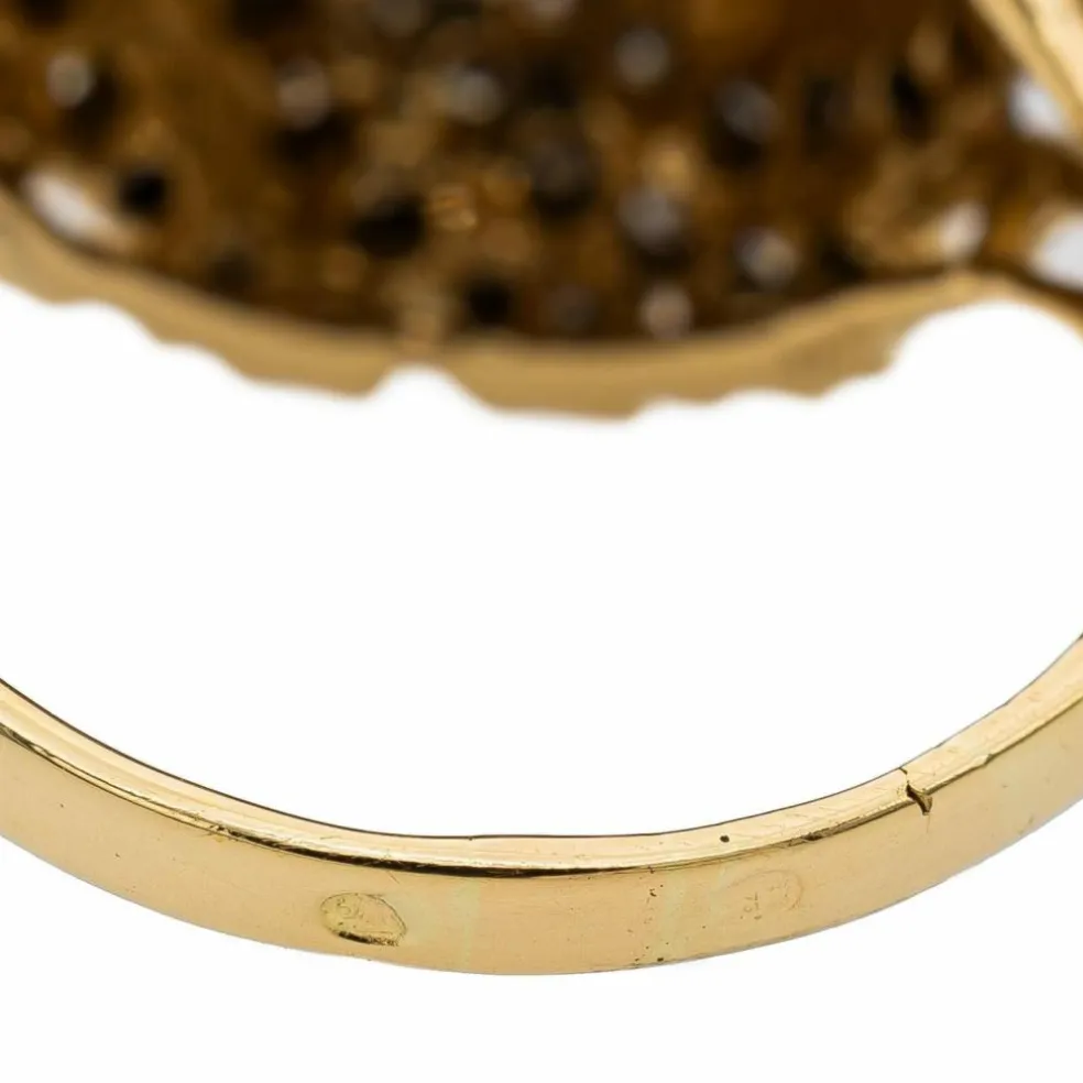 Bague Cocktail Or jaune Diamant