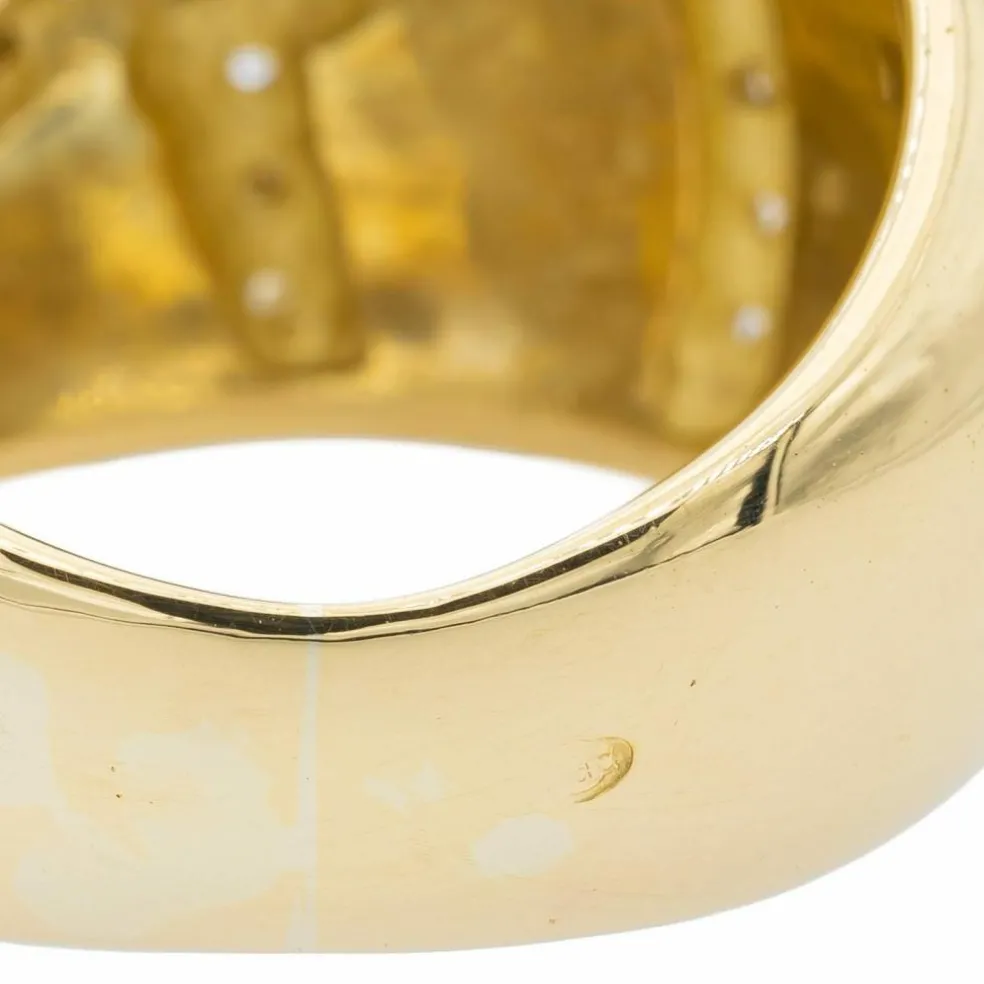 Bague Cocktail Or jaune Diamant