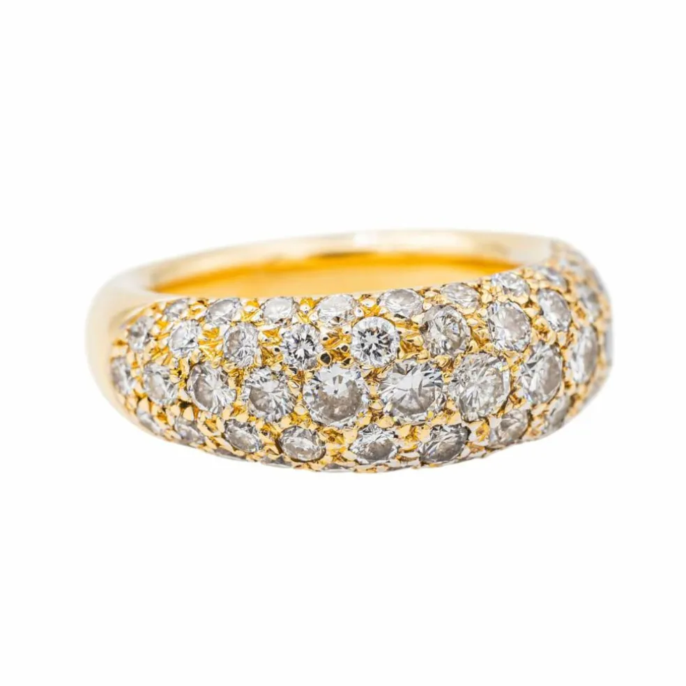 Bague Cocktail Or jaune Diamant