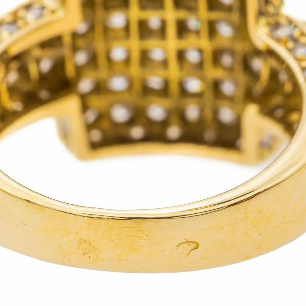 Bague Cocktail Or jaune Diamant