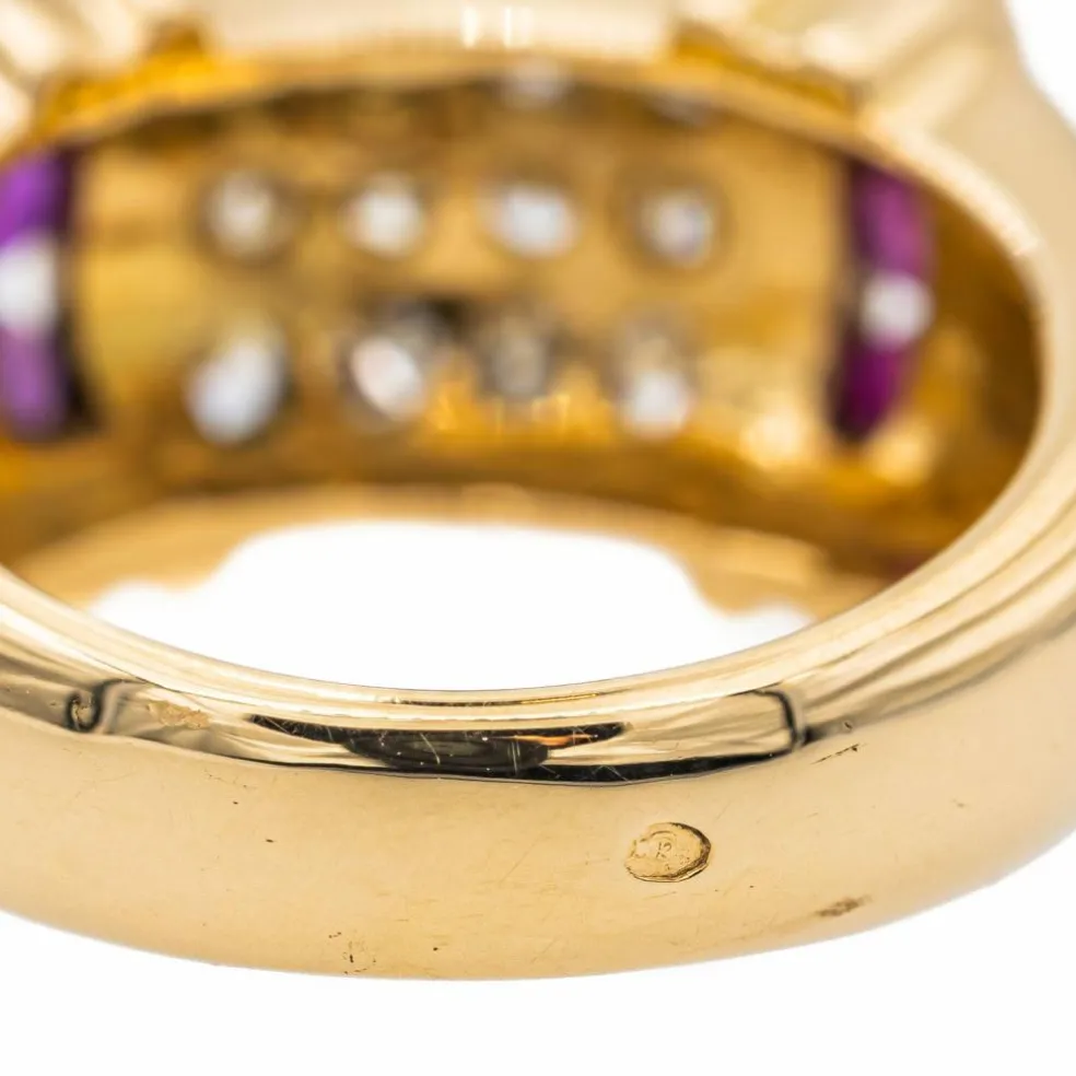 Bague Cocktail Or jaune Diamant