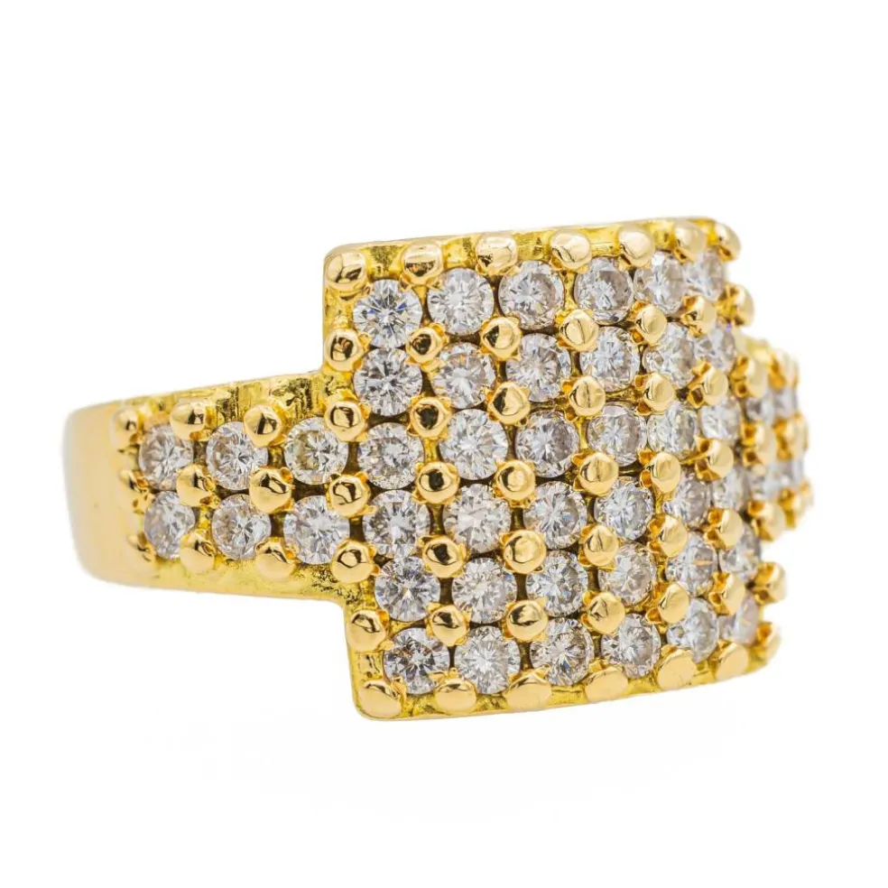 Bague Cocktail Or jaune Diamant
