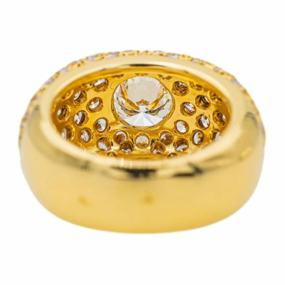 Bague Cocktail Or jaune Diamant